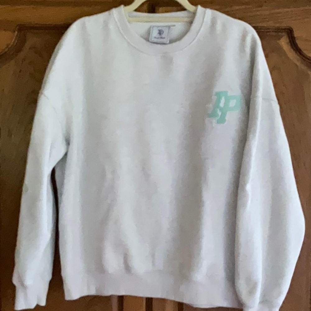 Inaka Power White Crew Neck Sweatshirt with Logo